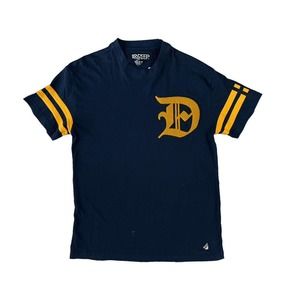 10.‎ Deep Men Blue Short Sleeve Crew Neck T-Shirt Sz XL